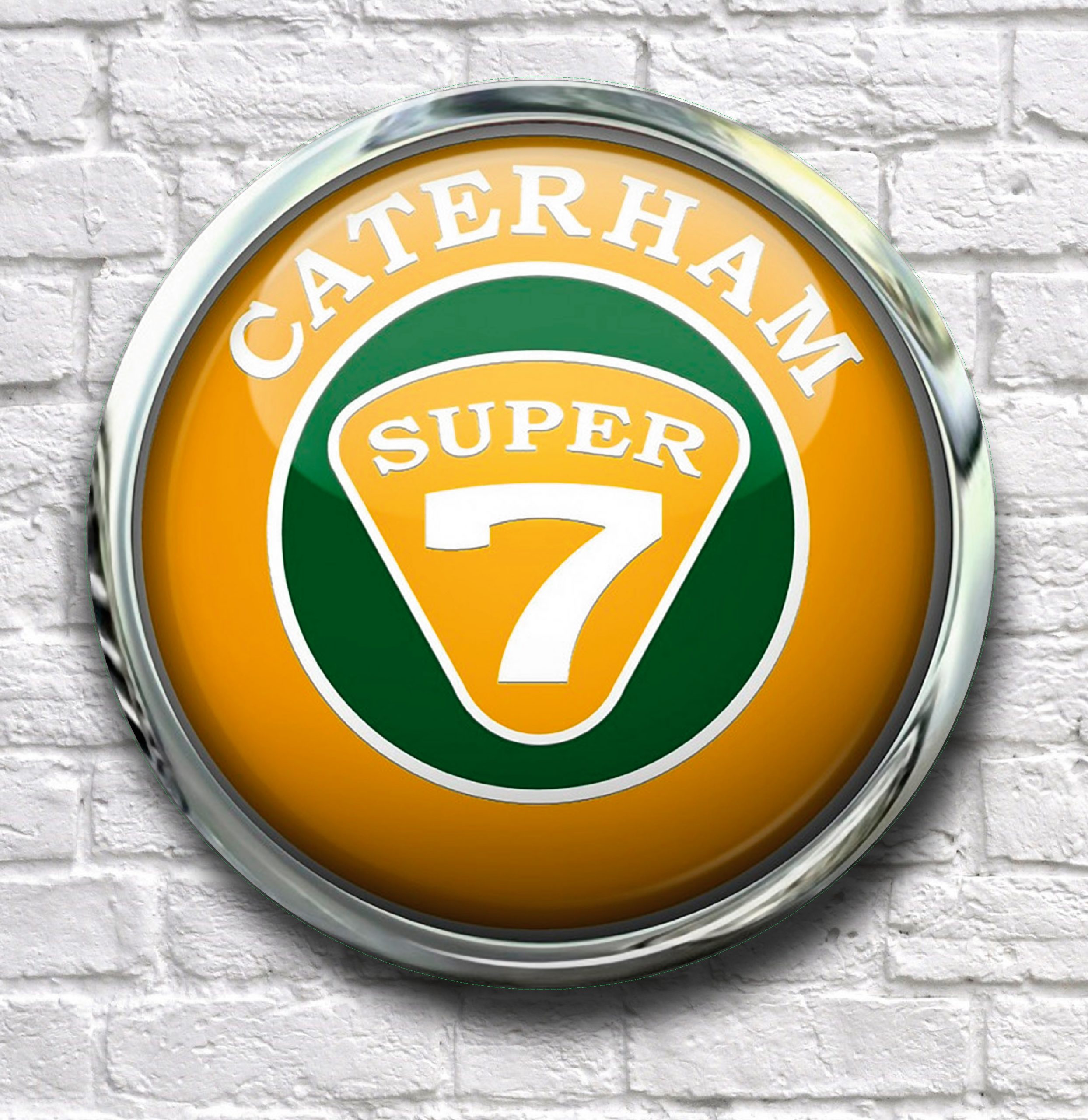 Funky Cufflinks Caterham Super 7 Cufflinks - Rhodium Plated, Yellow, Gift Tin